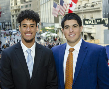 Bryant Students Walk on Wall Street